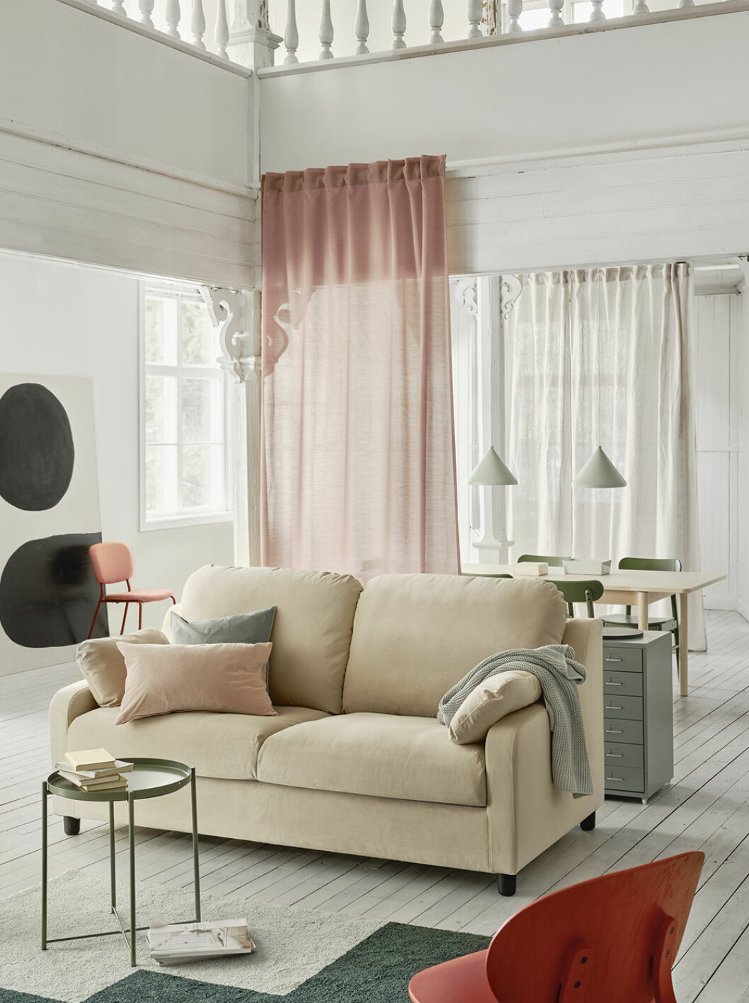 Ny soffa från ikea i återvunnet material