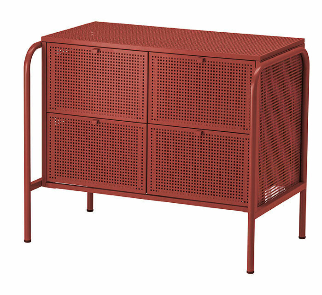 Röd Nikkeby byrå från Ikea 2019