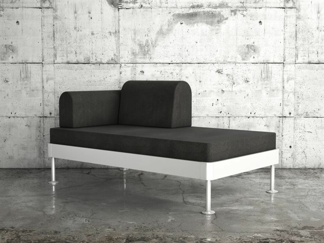 Den första bilden på <em>Delaktig</em> avslöjade att det är en avskalad och minimalistisk möbel vi har att vänta. Foto: Ikea ikea-tomdixon-bemz