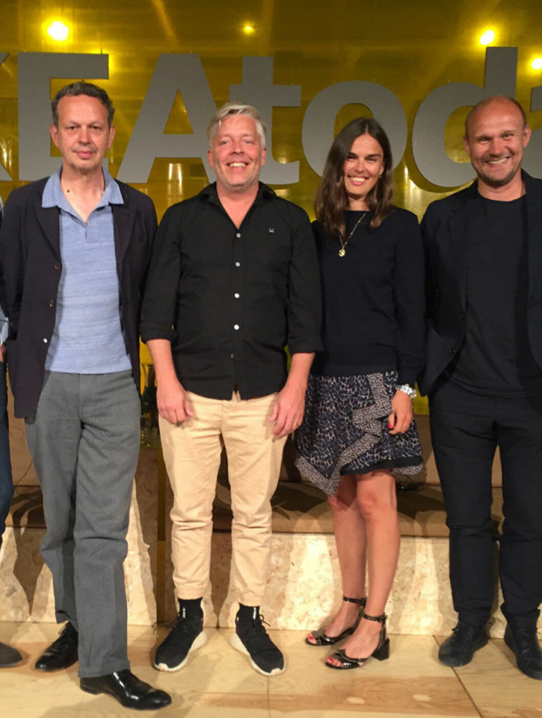 Tom Dixon, Ikeas designchef Marcus Engman och Rolf och Mette Hay. Foto: Svante Öquist ikea_designchef_tom_dixon_hay