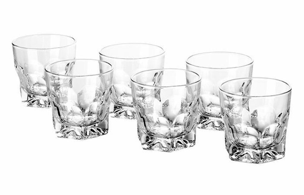 59 kronor/sex stycken Smakkänsla glas från Ikea