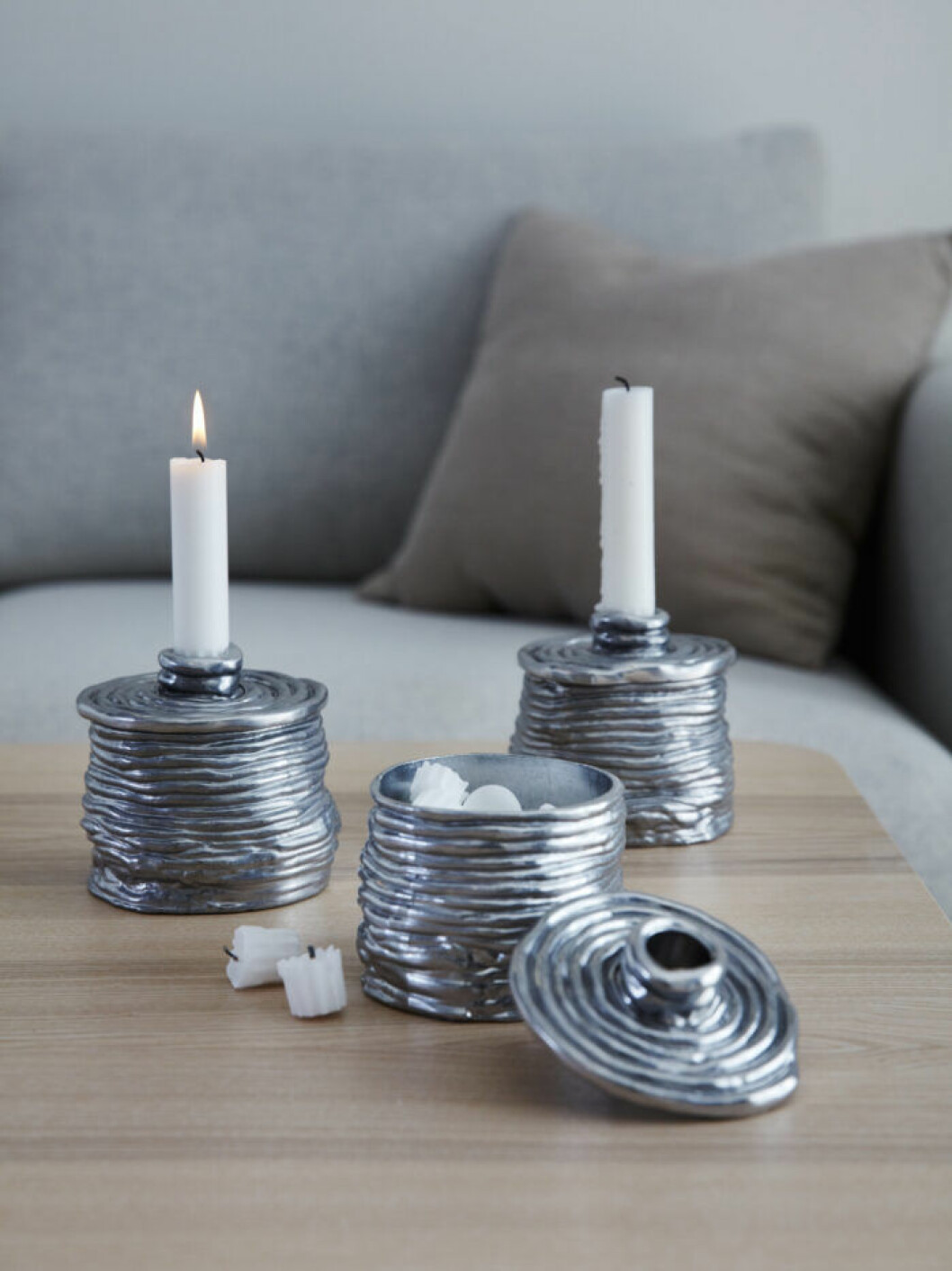 Ljusstakar med förvaring från Ikeas jul och vinterkollektion 2019