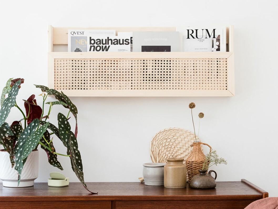 Foto & DIY-projekt: <a href="https://www.craftifair.com/diy-magazinhalter-aus-holz/" target="_blank" rel="noopener">Craftifair</a> DIY-projekt magasinshållare i rotting