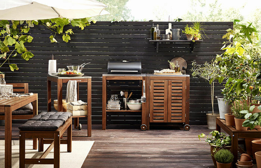 Foto: Ikea Skala av köket ute.