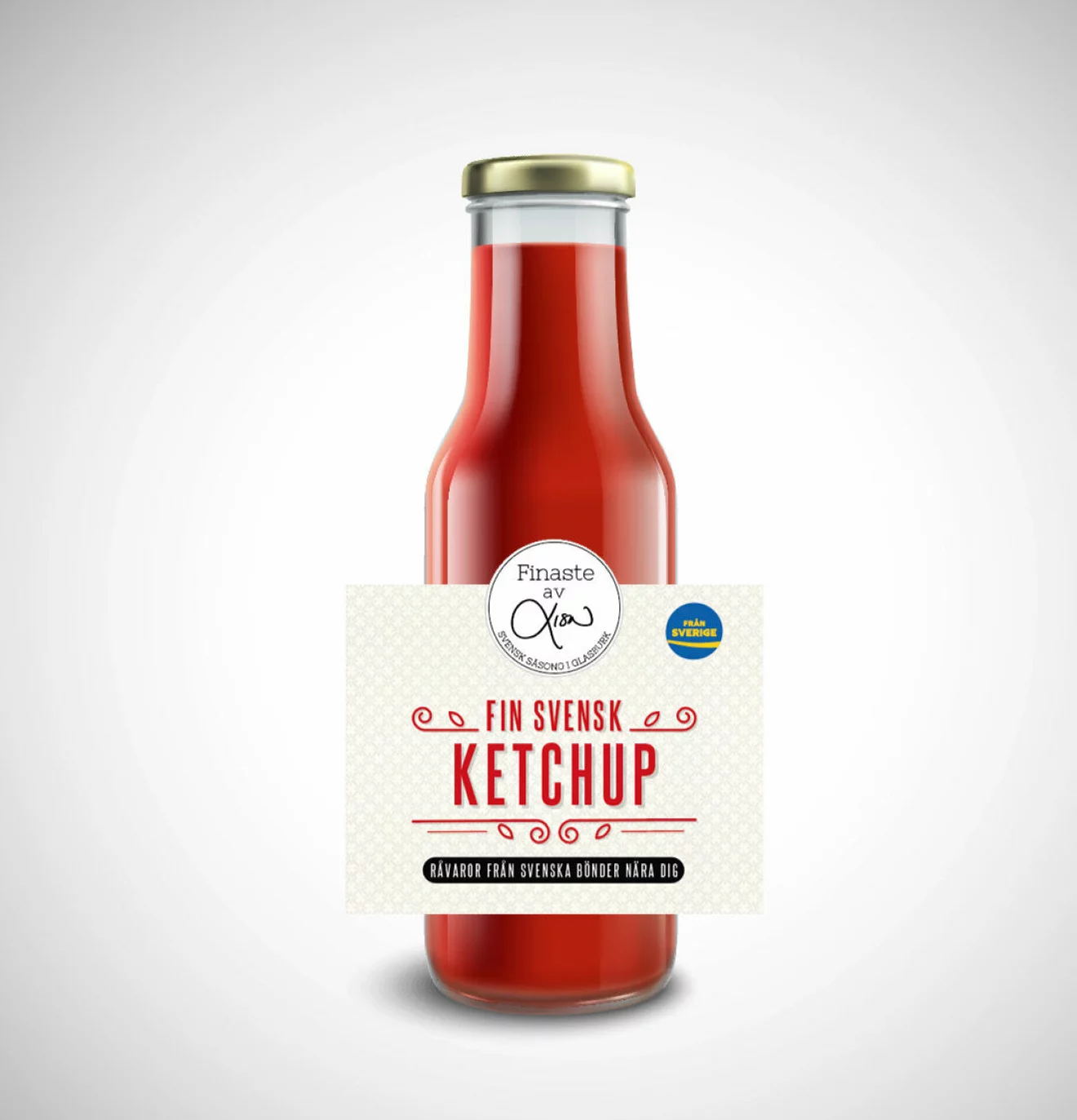 Fin svensk ketchup är gjord på 98,4% råvaror från Sverige