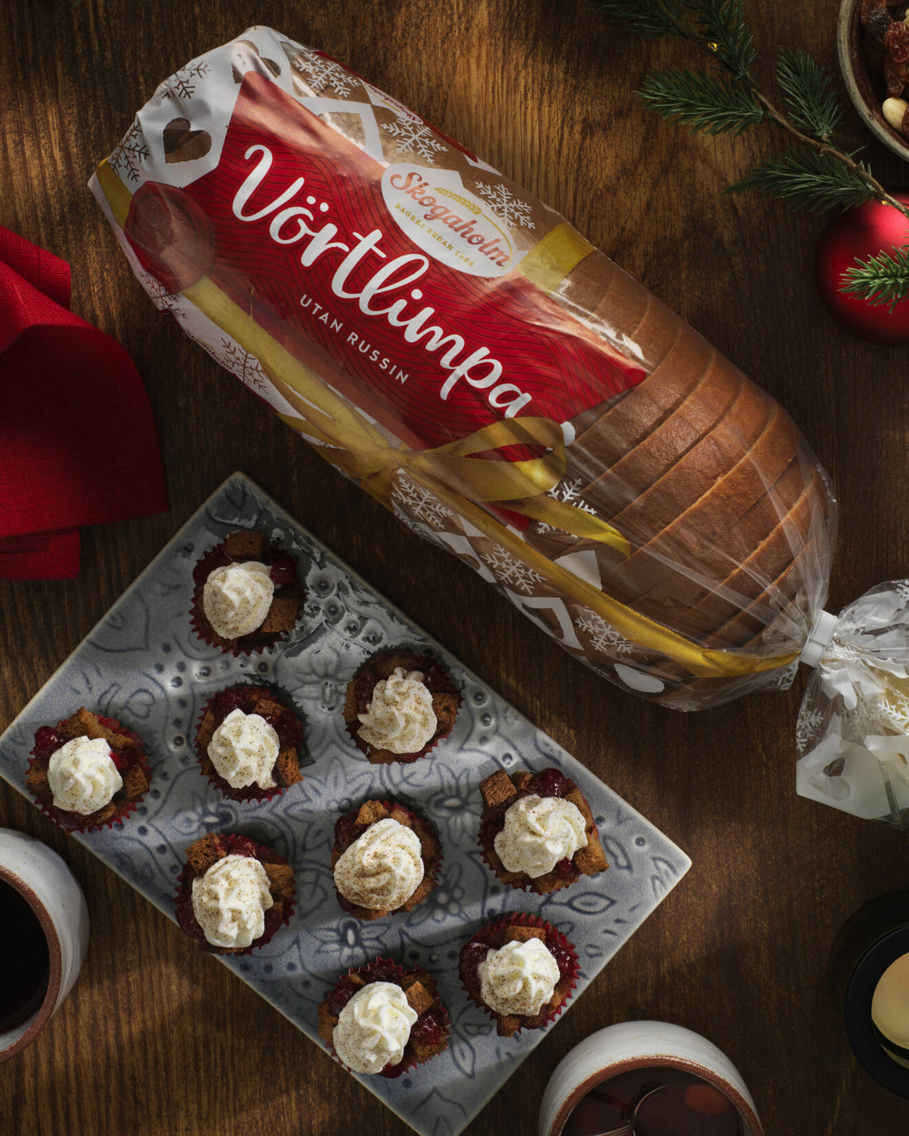Små bread puddings med julsmaker