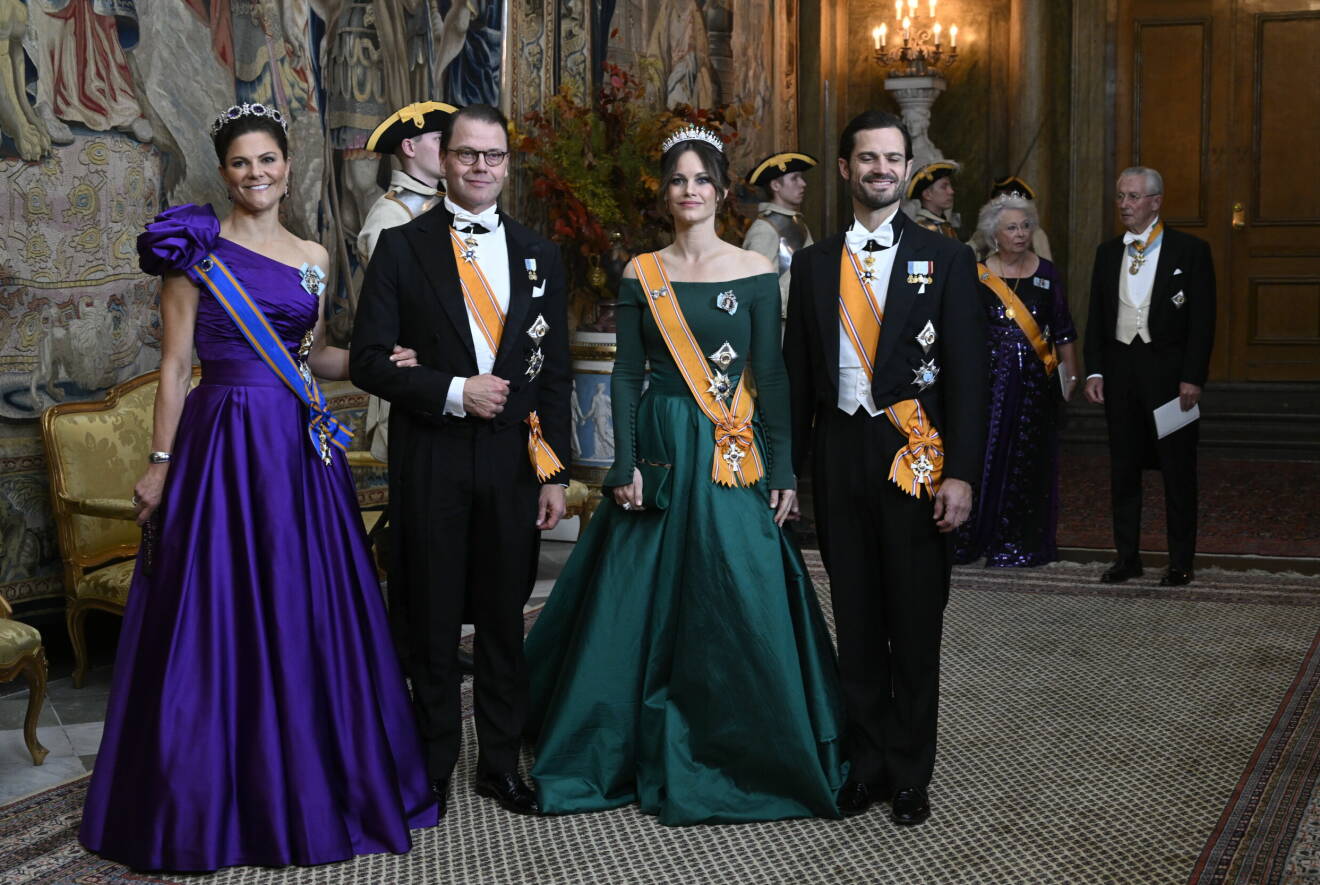 Galamiddag på Kungliga slottet för det nederländska kungaparet 2022.