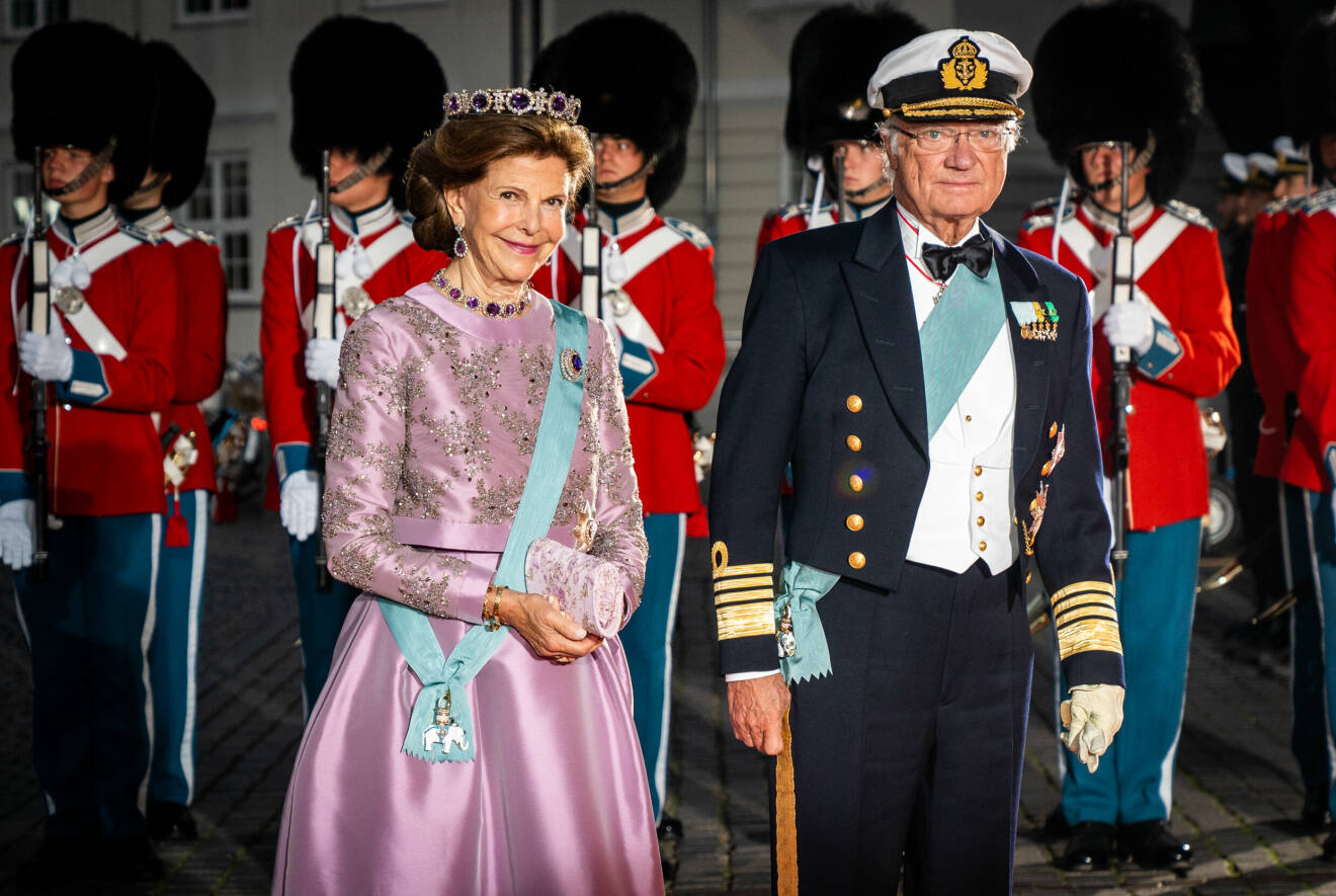 Drottning Silvia vid danska drottning Margrethes tronjubileum Köpenhamn 2022.