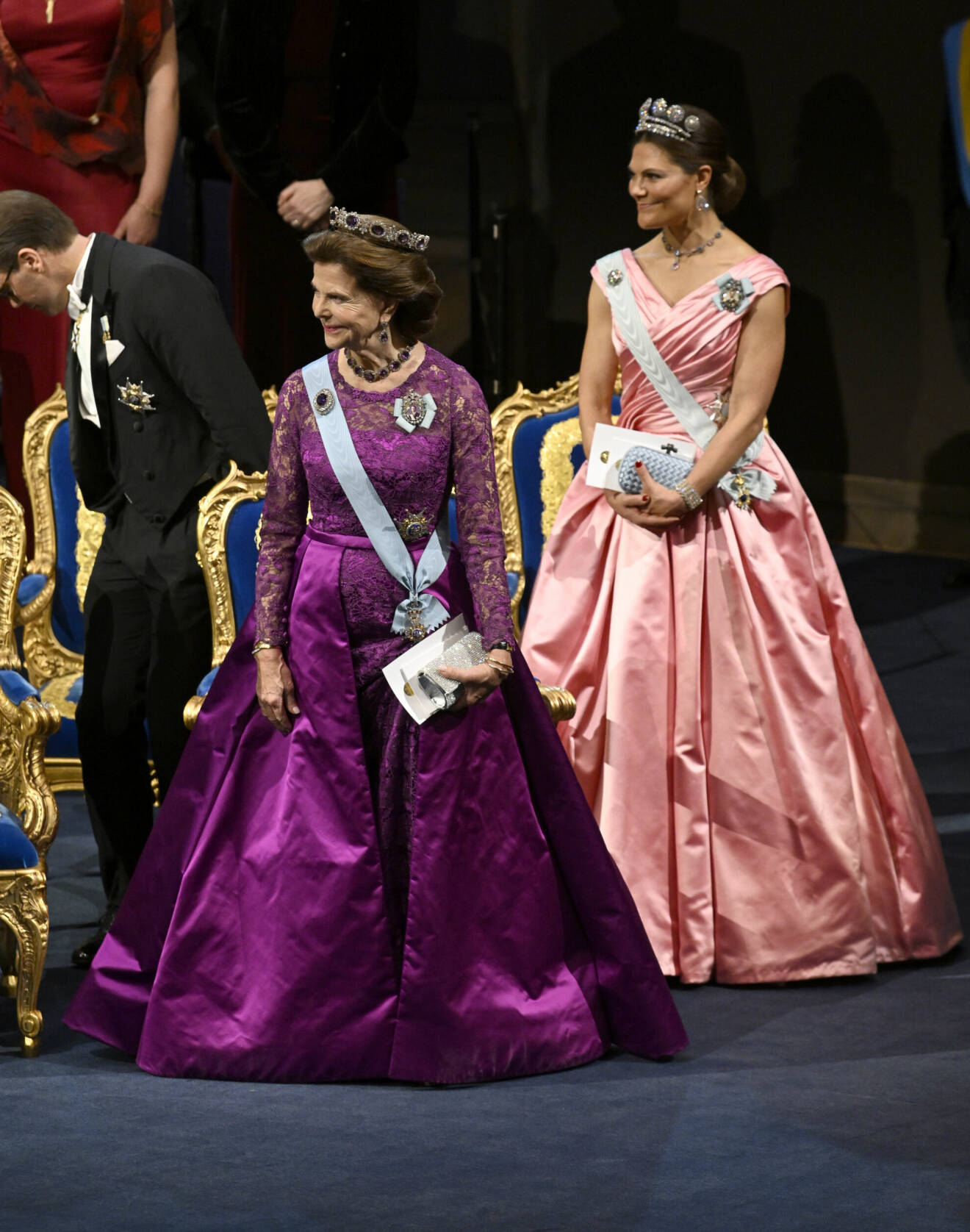 Drottning Silvia och kronprinsessan Victoria Nobelfesten 2022