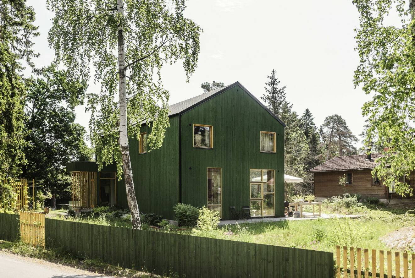 Grönt hus Älgö Saltsjöbaden