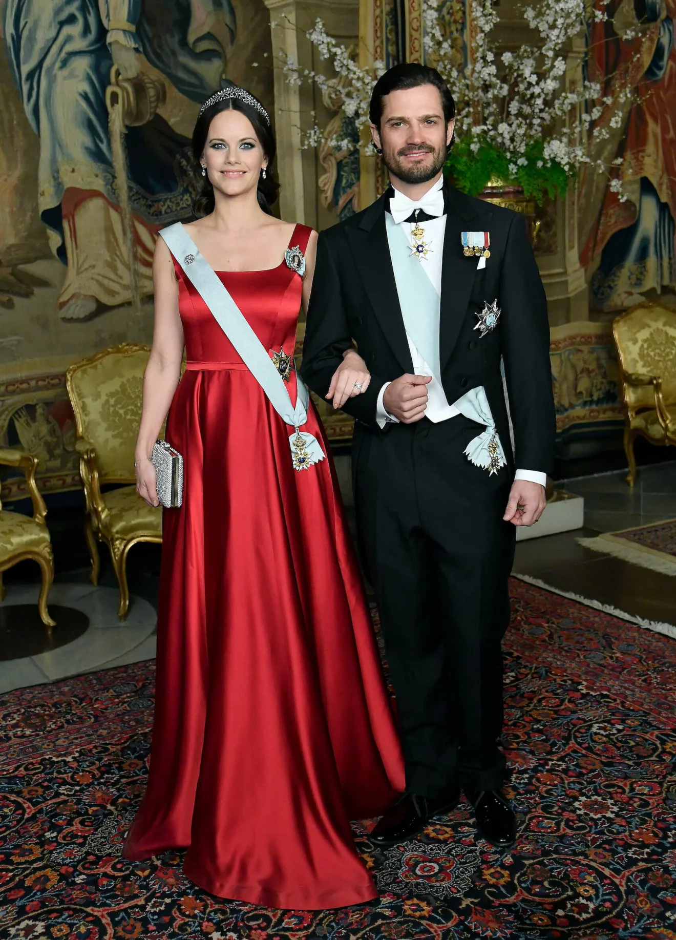 Prinsessan Sofia galamiddag Kungliga slottet 2017.