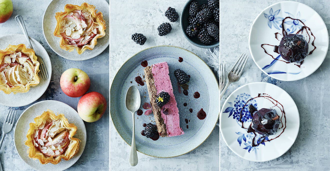 3 eleganta desserter – med smak av frukt och bär