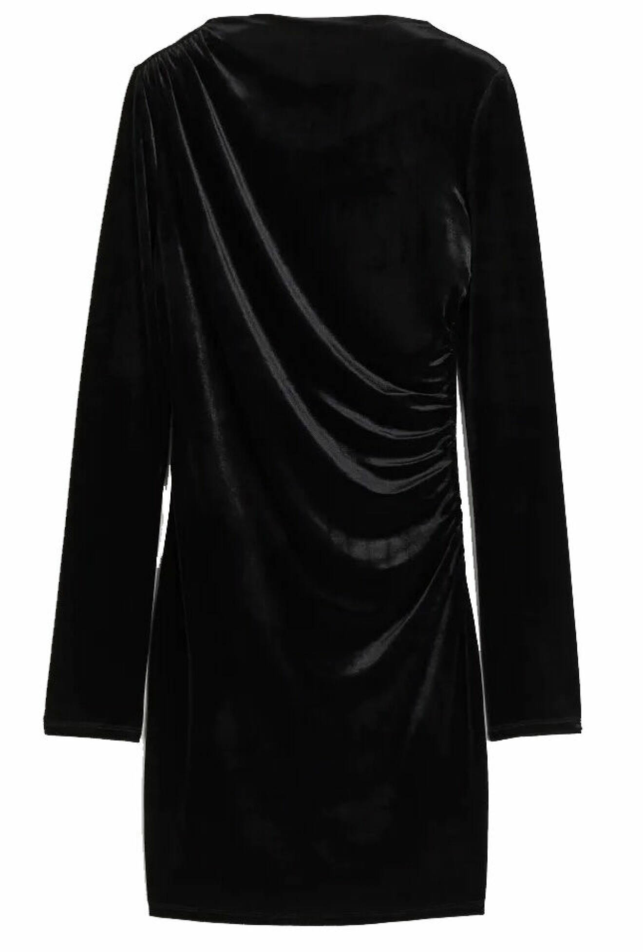 Klänning i svart sammet från hm. 