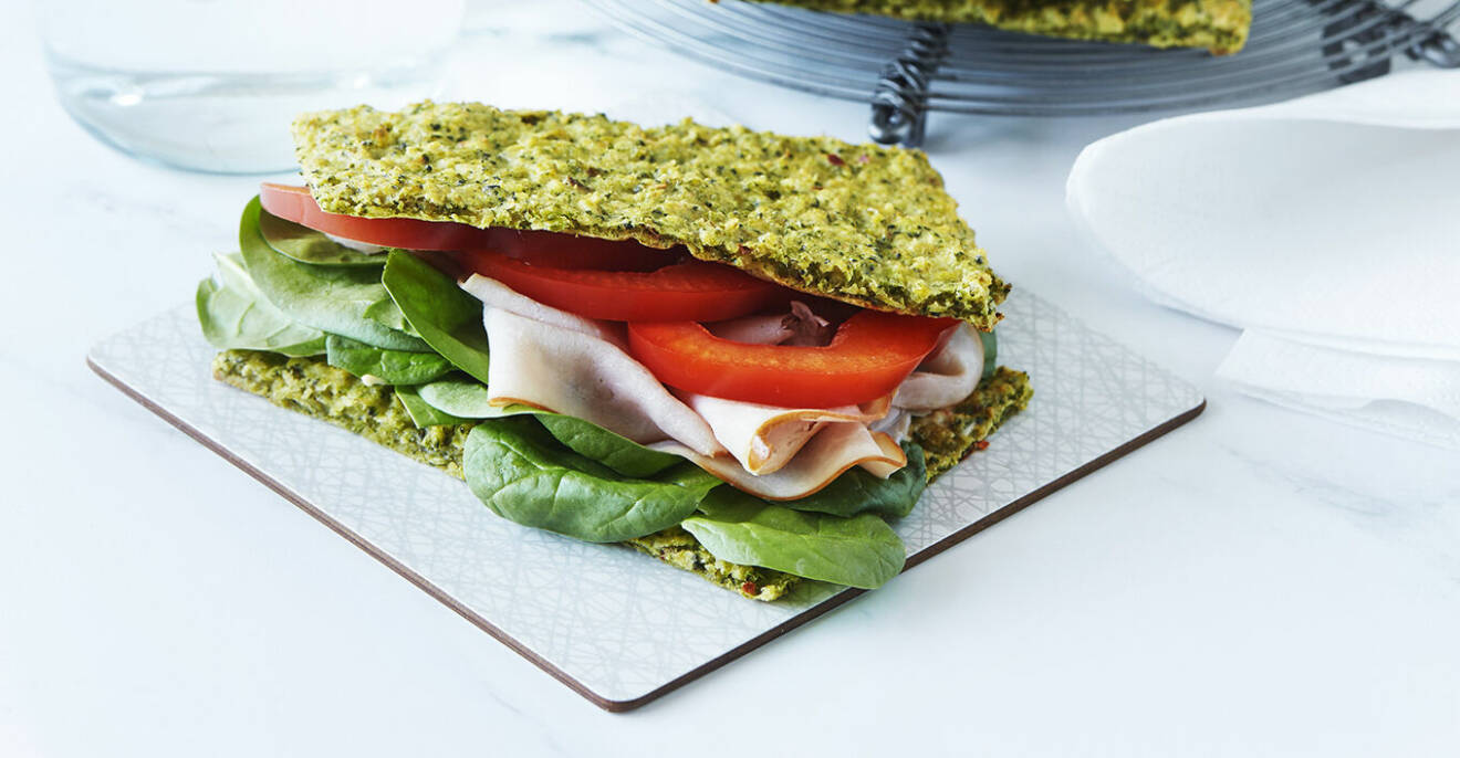 Recept på glutenfritt smörgåsbröd med broccoli