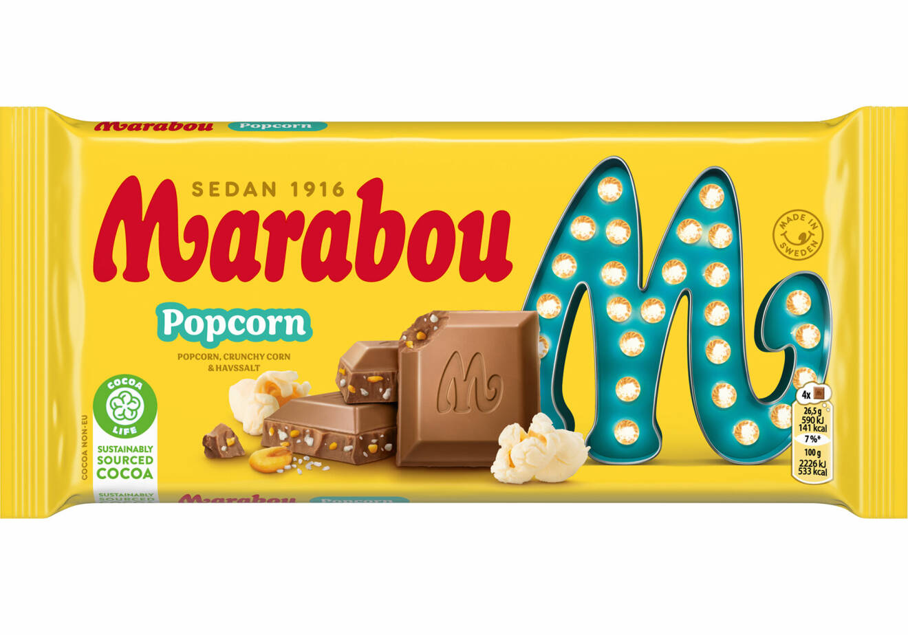 Ny design på Marabous klassiska chokladkakor