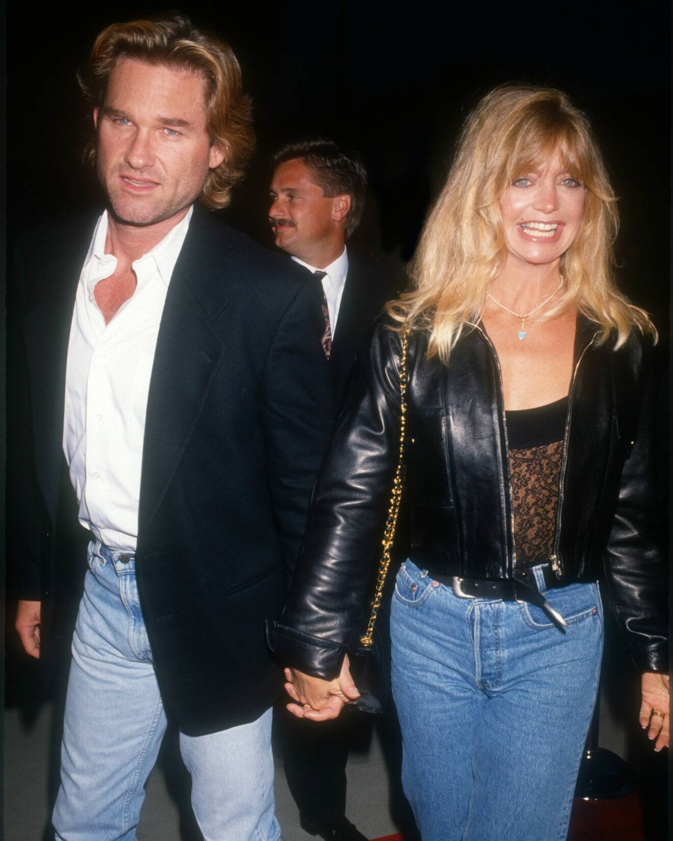 Goldie Hawns bästa stilögonblick – jeans och skinnjacka 1992