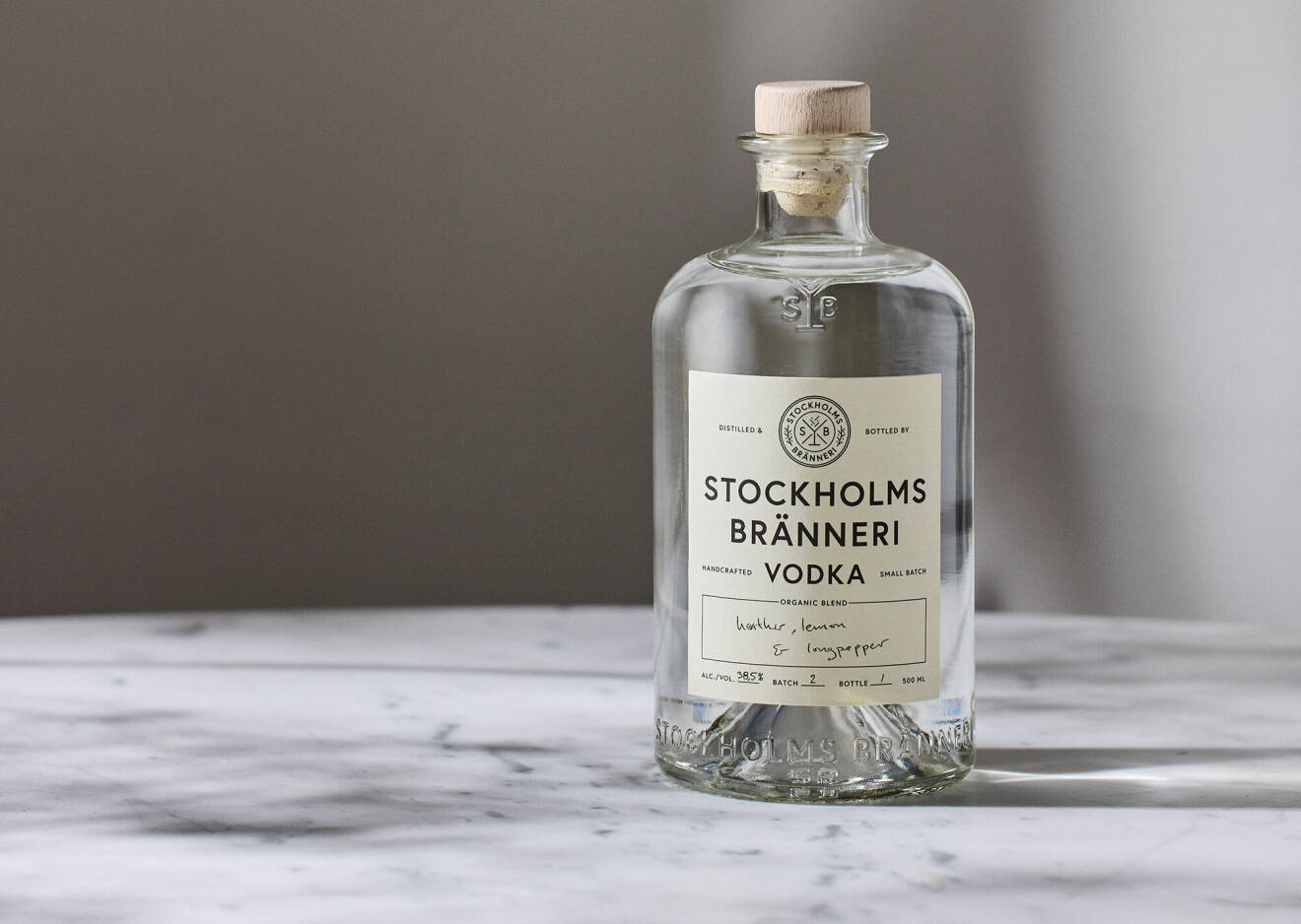 Stockholms Bränneri Vodka (8510302), 500 ml, 38,5%, 245 kr.