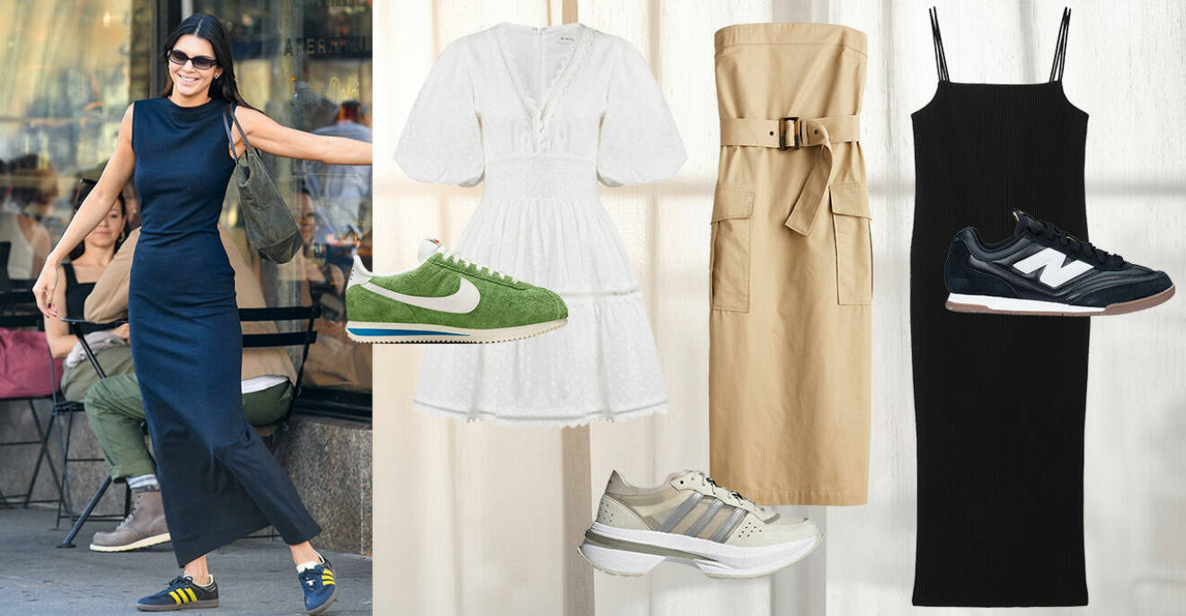 Klänning och sneakers – trendiga go to-looken varje vår och sommar