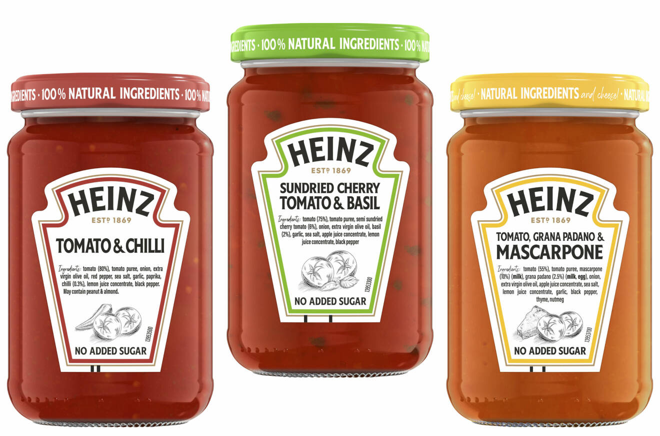 150 år för sent lanserar Heinz sina nya pastasåser