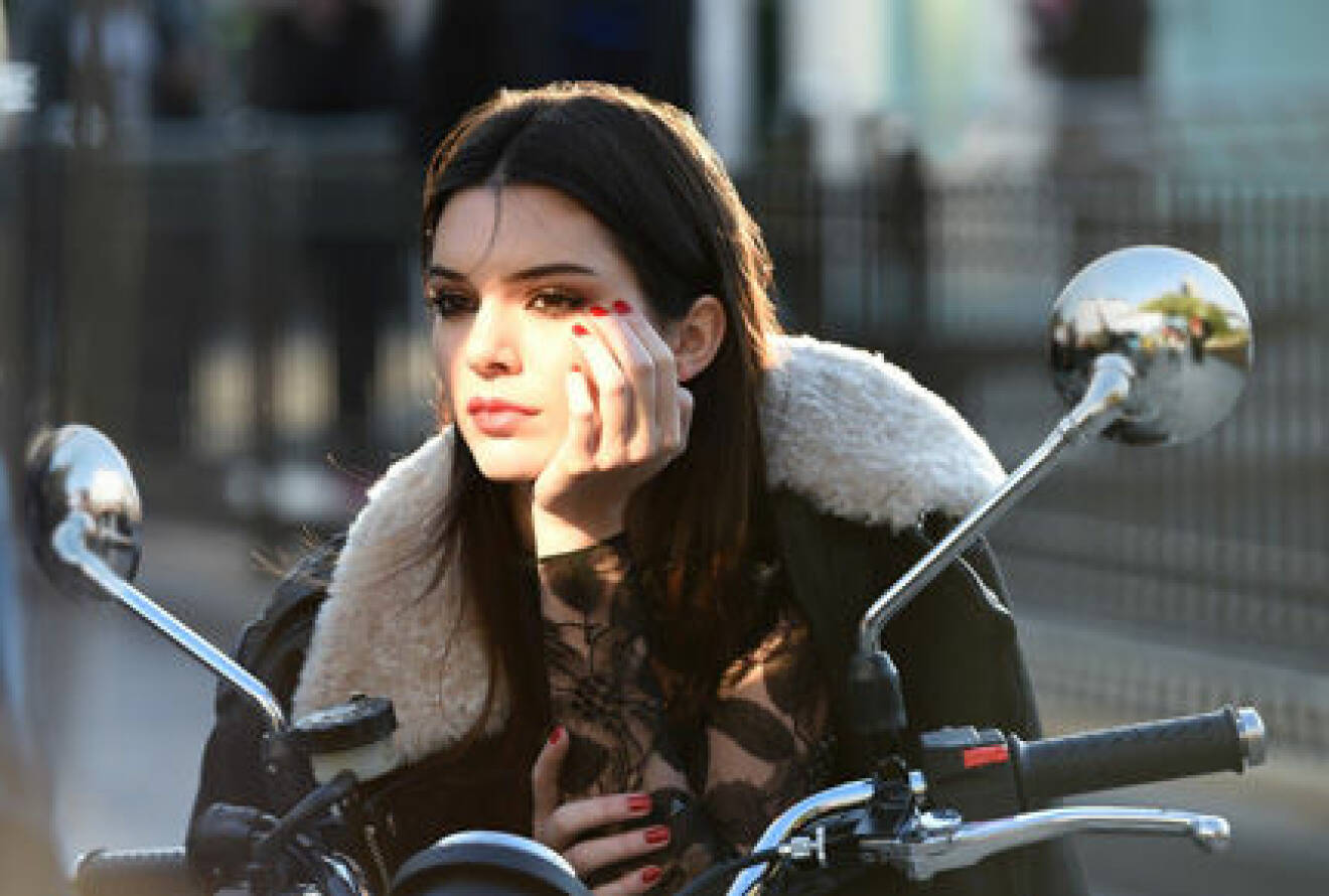 Behind the scenes on an Estée Lauder ad shoot with Kendall Jenner. Photo courtesy of Estée Lauder