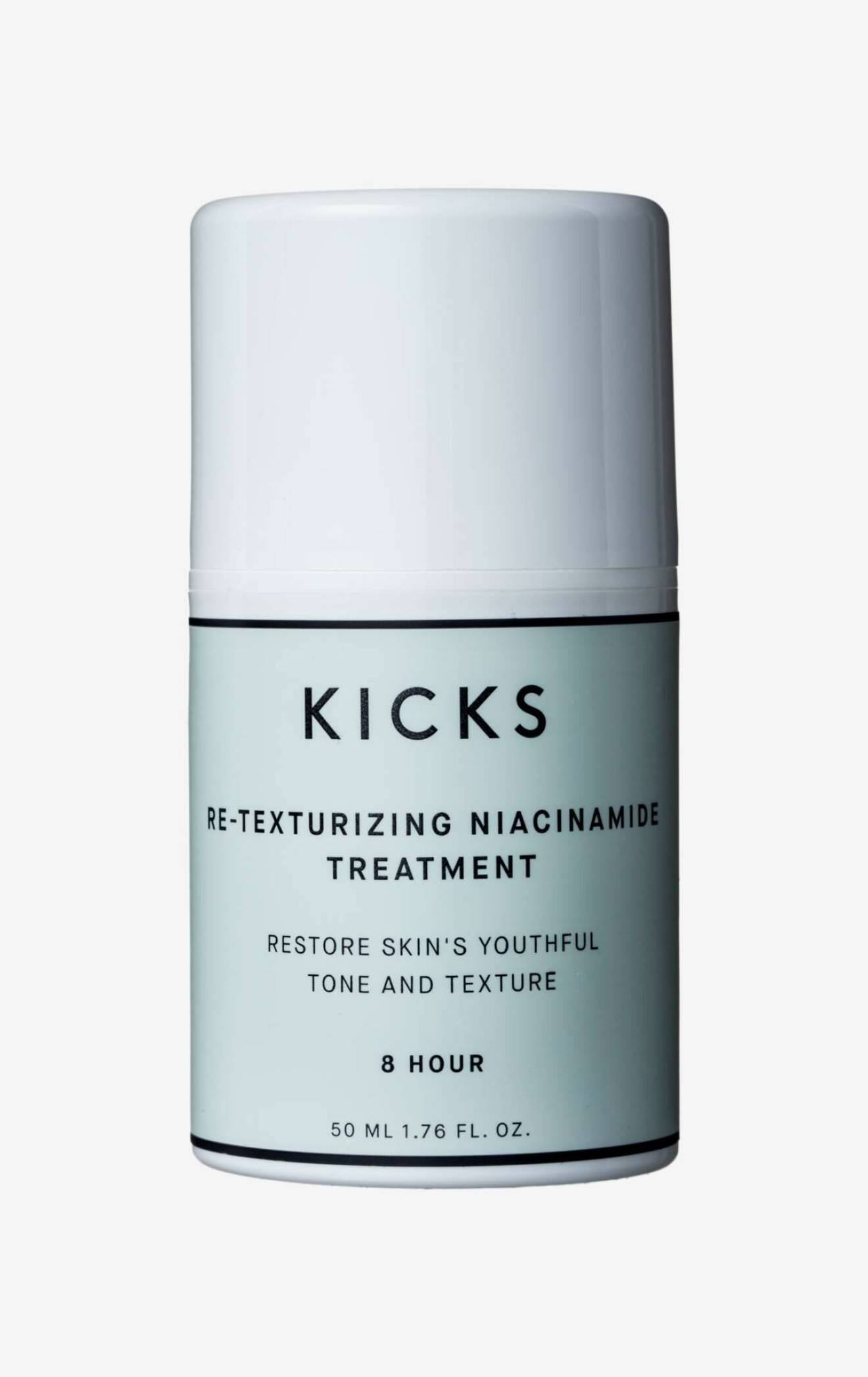Retexturizing niacinamide treatment från Kicks är en lätt behandlande kräm i gelformula som stärker hudens barriär och ger ett naturligt lyster.