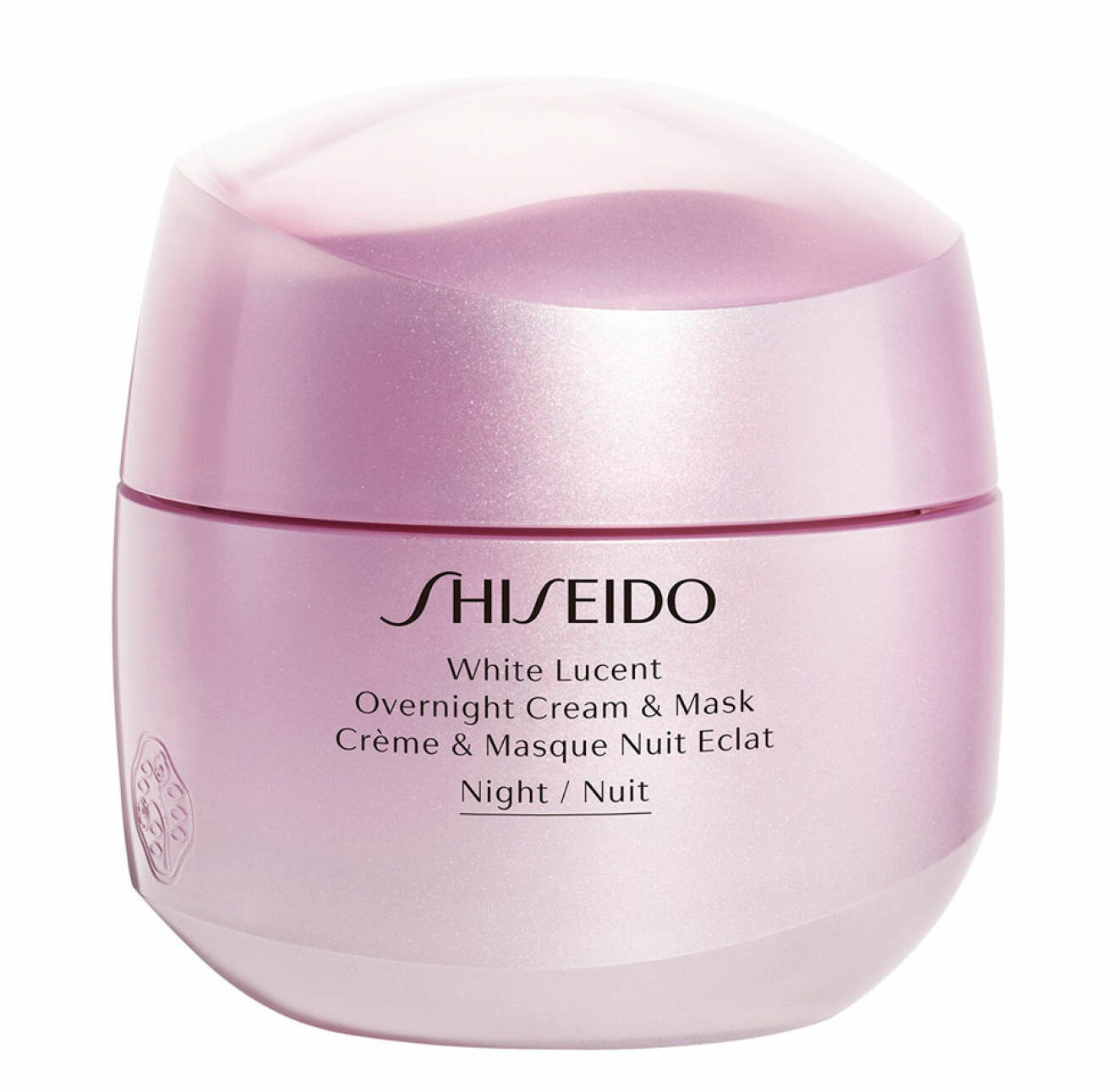 Shiseido White lucent overnight cream and mask.