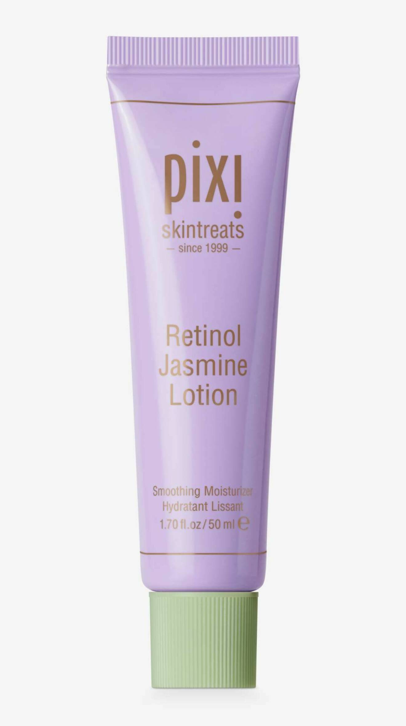 Retinol jasmine lotion från Pixies nya Retinol-serie.