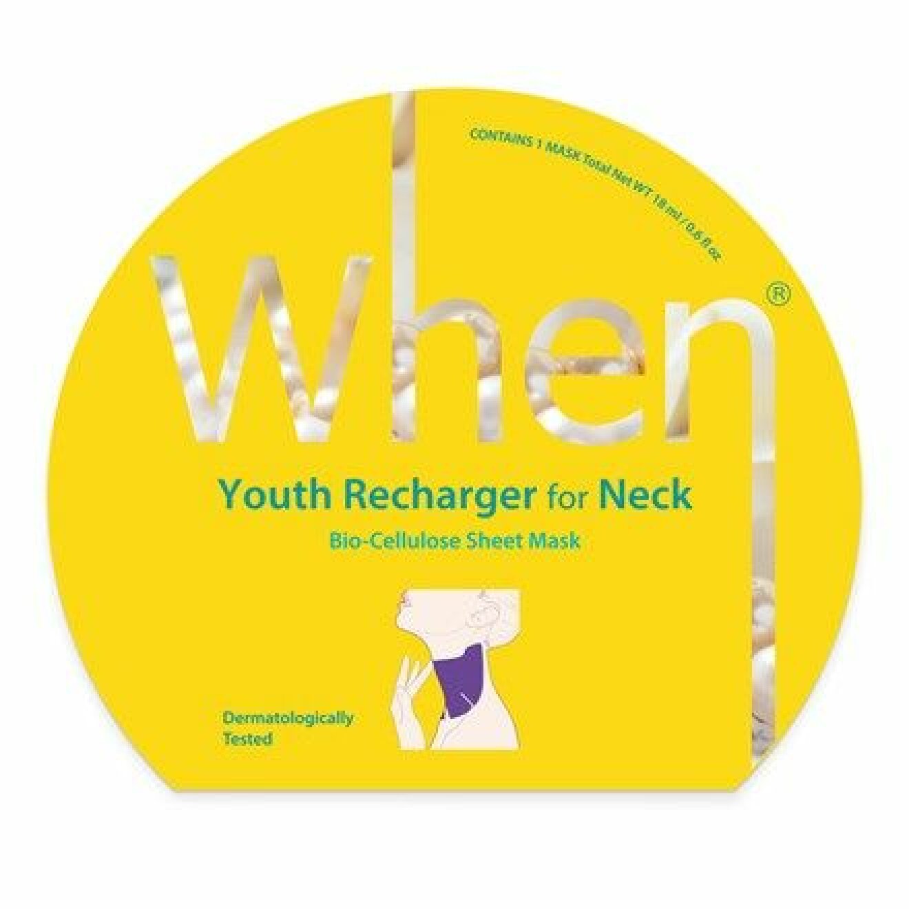 Youth recharger for neck bio cellulose sheet mask från märket When.