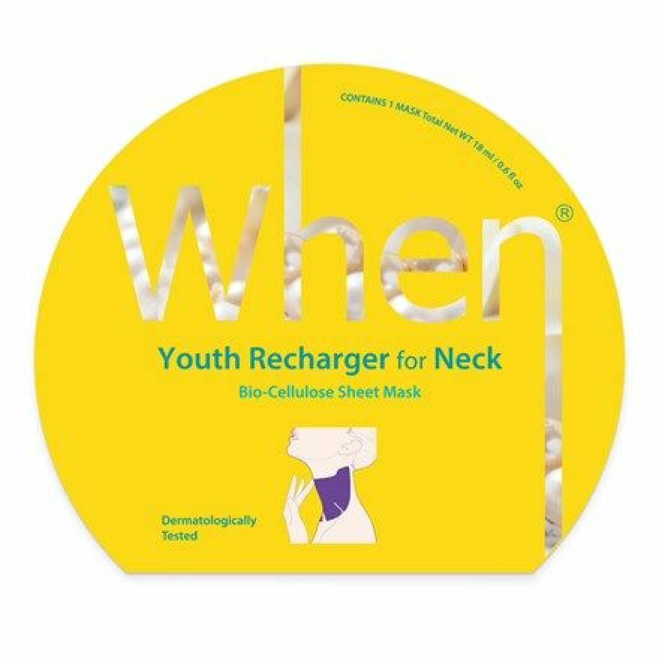 Youth recharger for neck bio cellulose sheet mask från märket When.