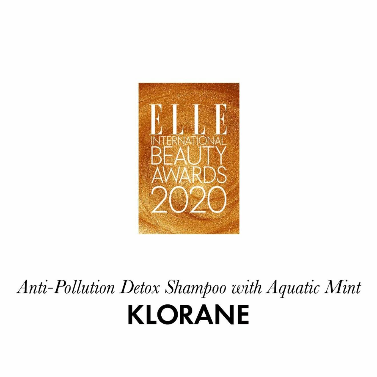 Årets schampoo Anti-pollution detox shampoo with aquatic mint från Klorane.