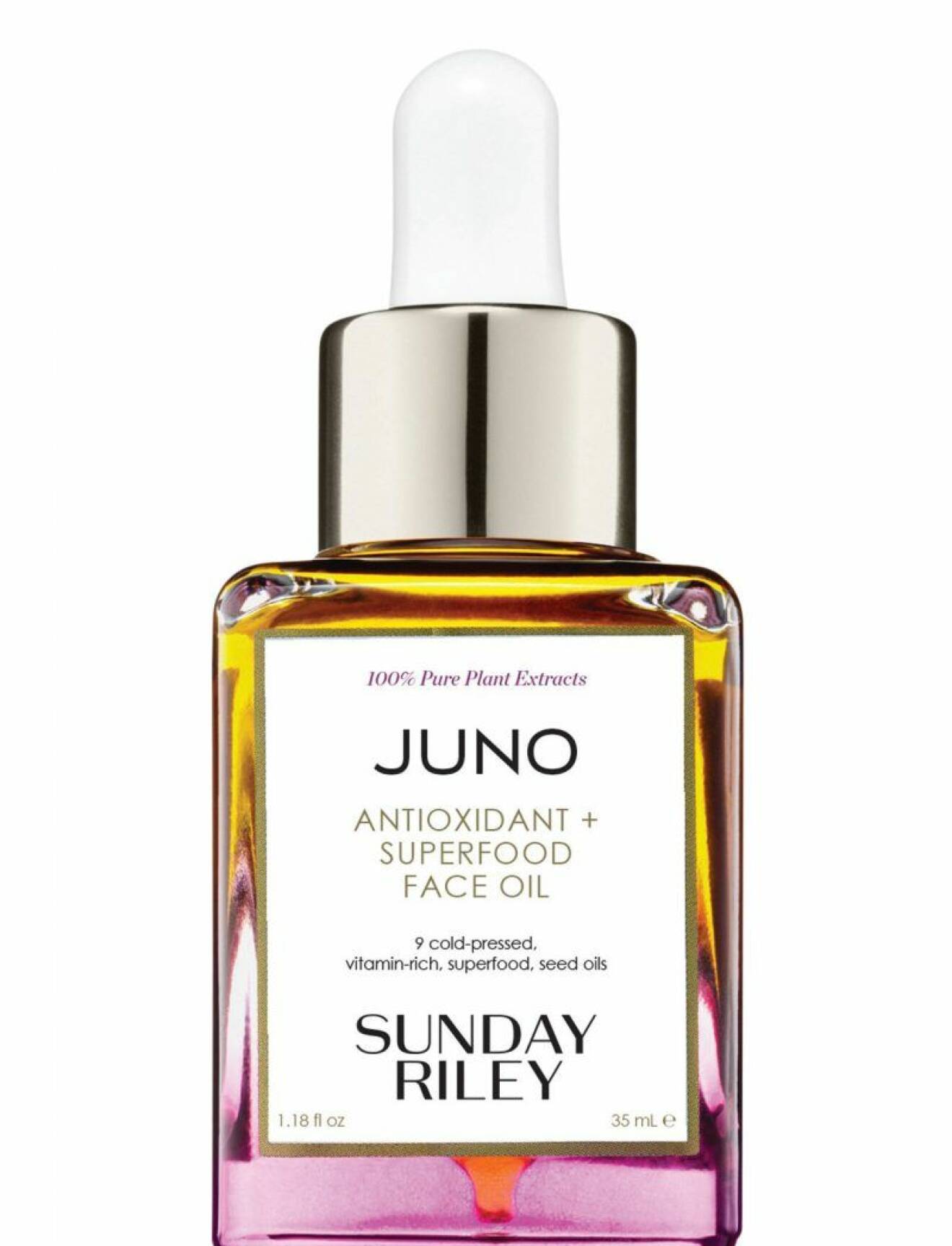 Juno superfood face oil från Sunday Riley