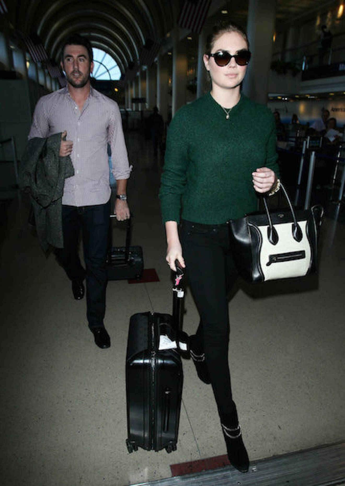 Kate Upton & Justin Verlander Touch Down At LAX
