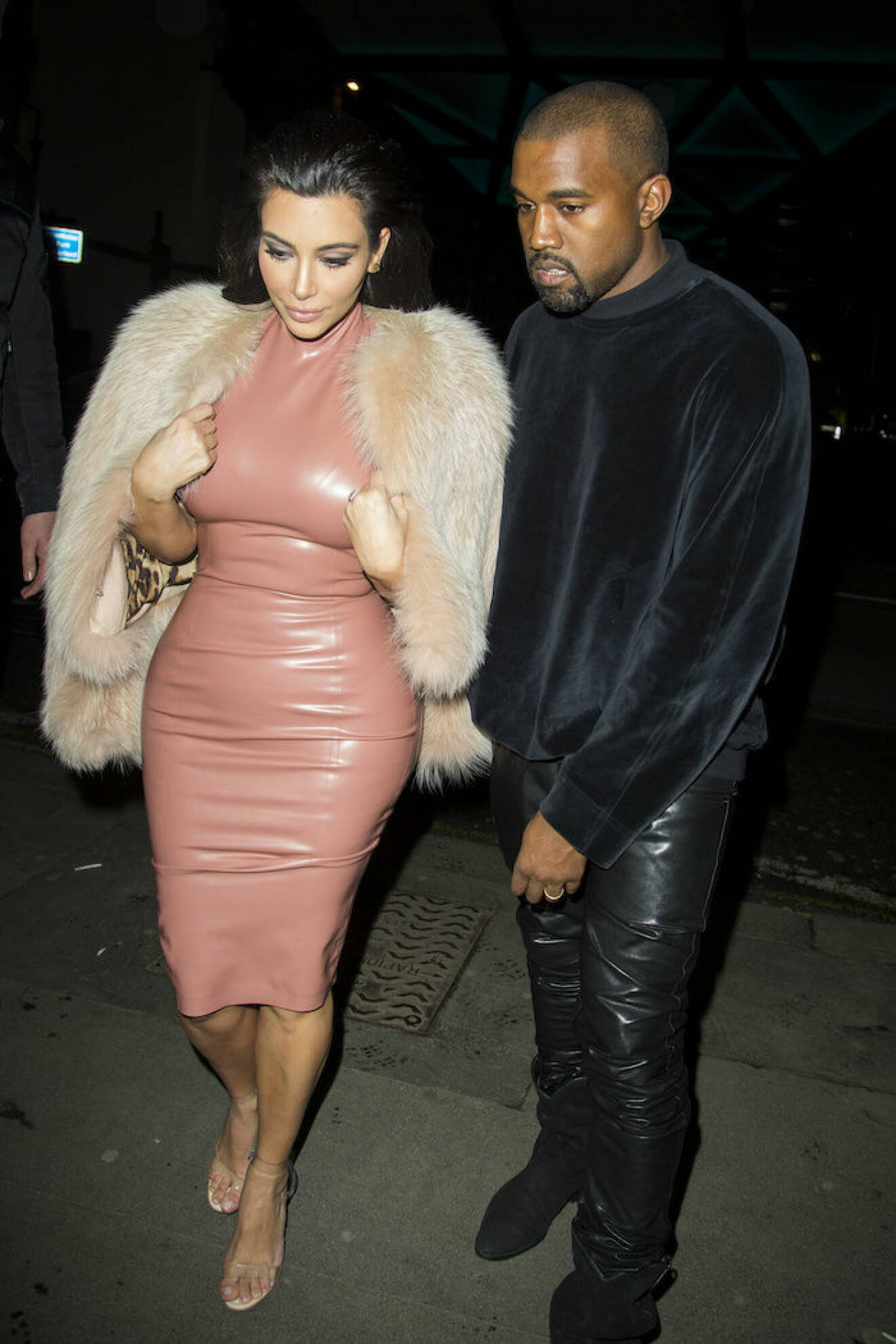 Kim Kardashian och Kanye West på Mr Chows