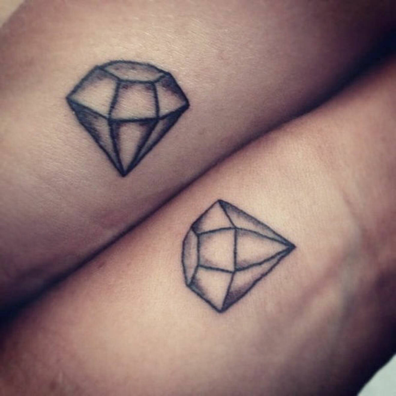 En diamant som tatuering. 