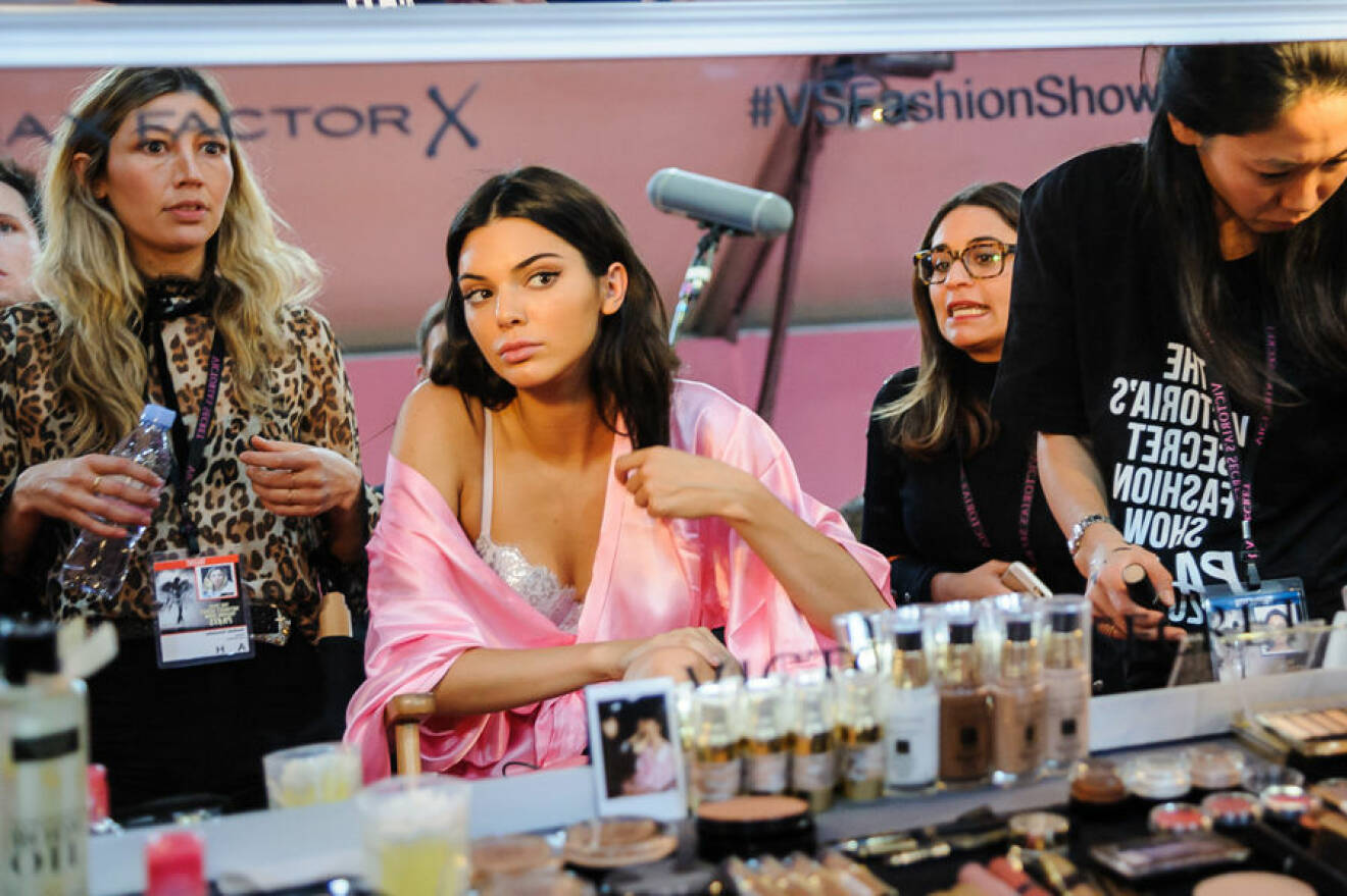 2016 Victoria's Secret Fashion Show in Paris - Hair & Makeup at Grand Palais Featuring: Kendall Jenner Where: Paris, France When: 30 Nov 2016 Credit: C.Smith/WENN.com