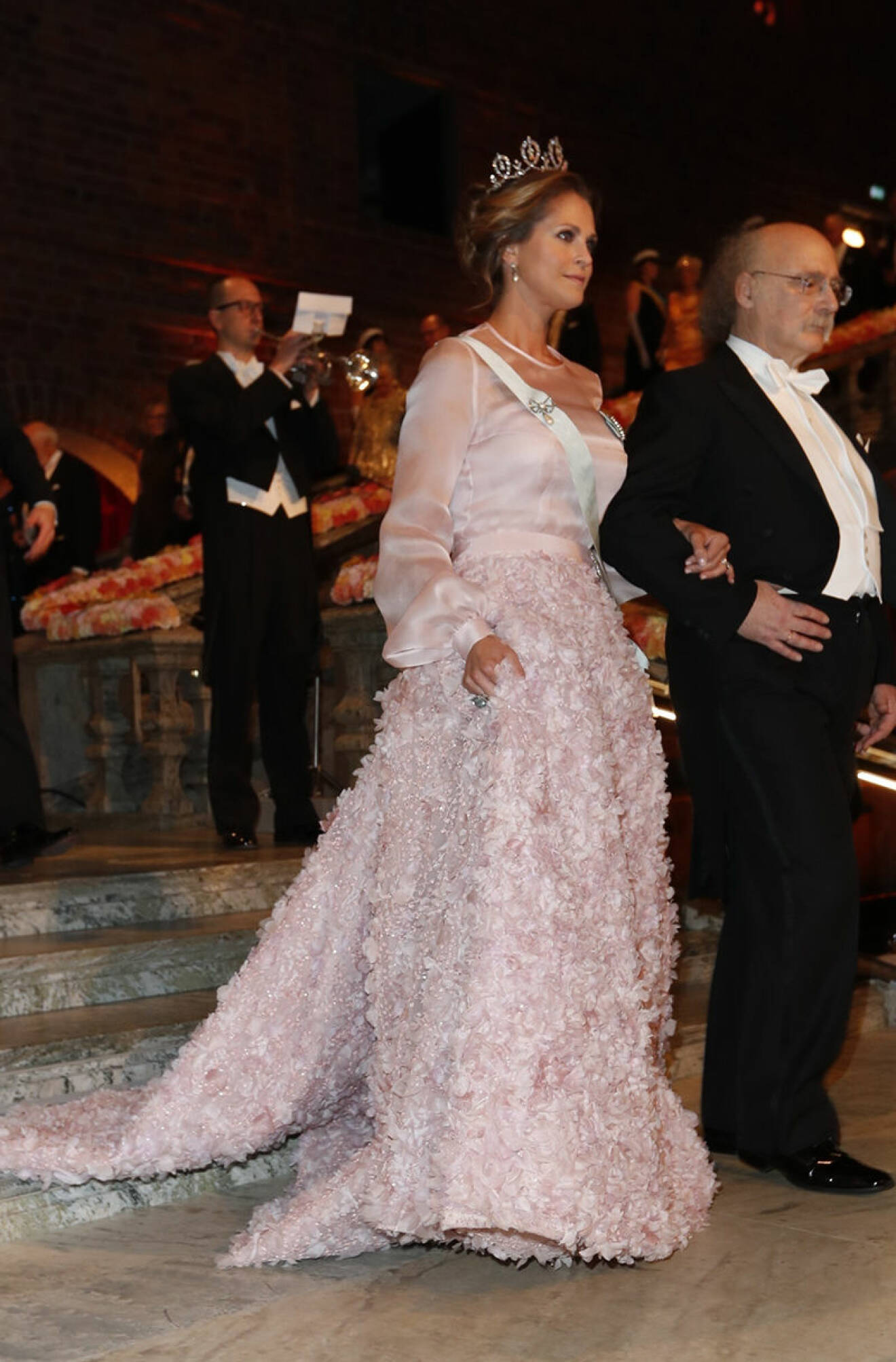 6849519 STOCKHOLM 2016-12-10. The Nobel Prize 2016. The Nobel Banquet held in the Blue Hall of the Stockholm City Hall. Picture shows: Princess Madeleine of Sweden. COPYRIGHT STELLA PICTURES