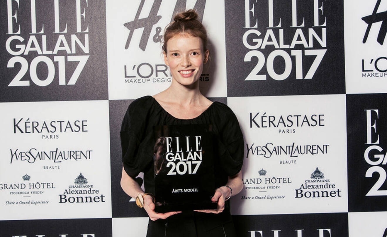 Julia Hafström på Elle-galan