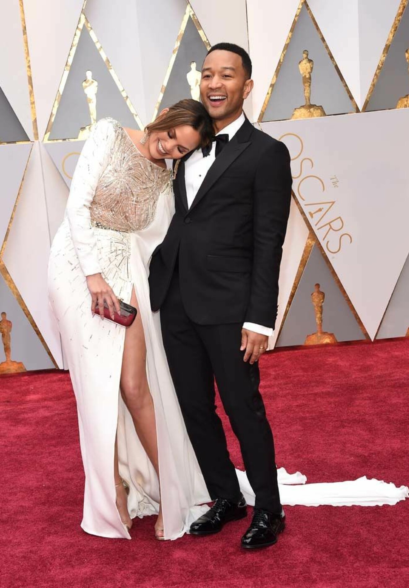 Feb 26, 2017 - Hollywood, California, U.S. - CHRISSY TEIGEN and JOHN LEGEND during red carpet arrivals for the 89th Academy Awards. (Credit Image: © Lisa O'Connor via ZUMA Wire) (c) Zumapress / IBL