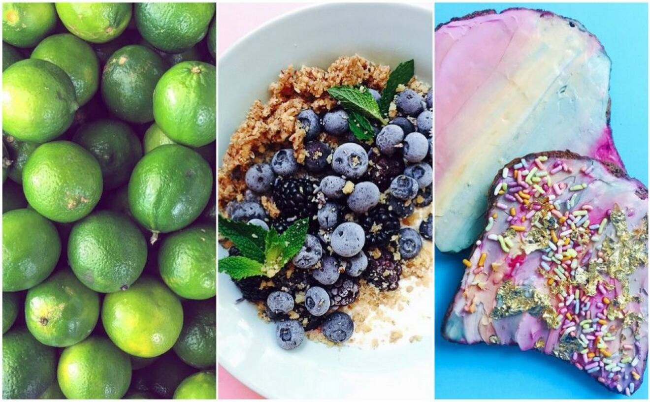 Ett matkonto på Instagram med mycket frukt och grönt.