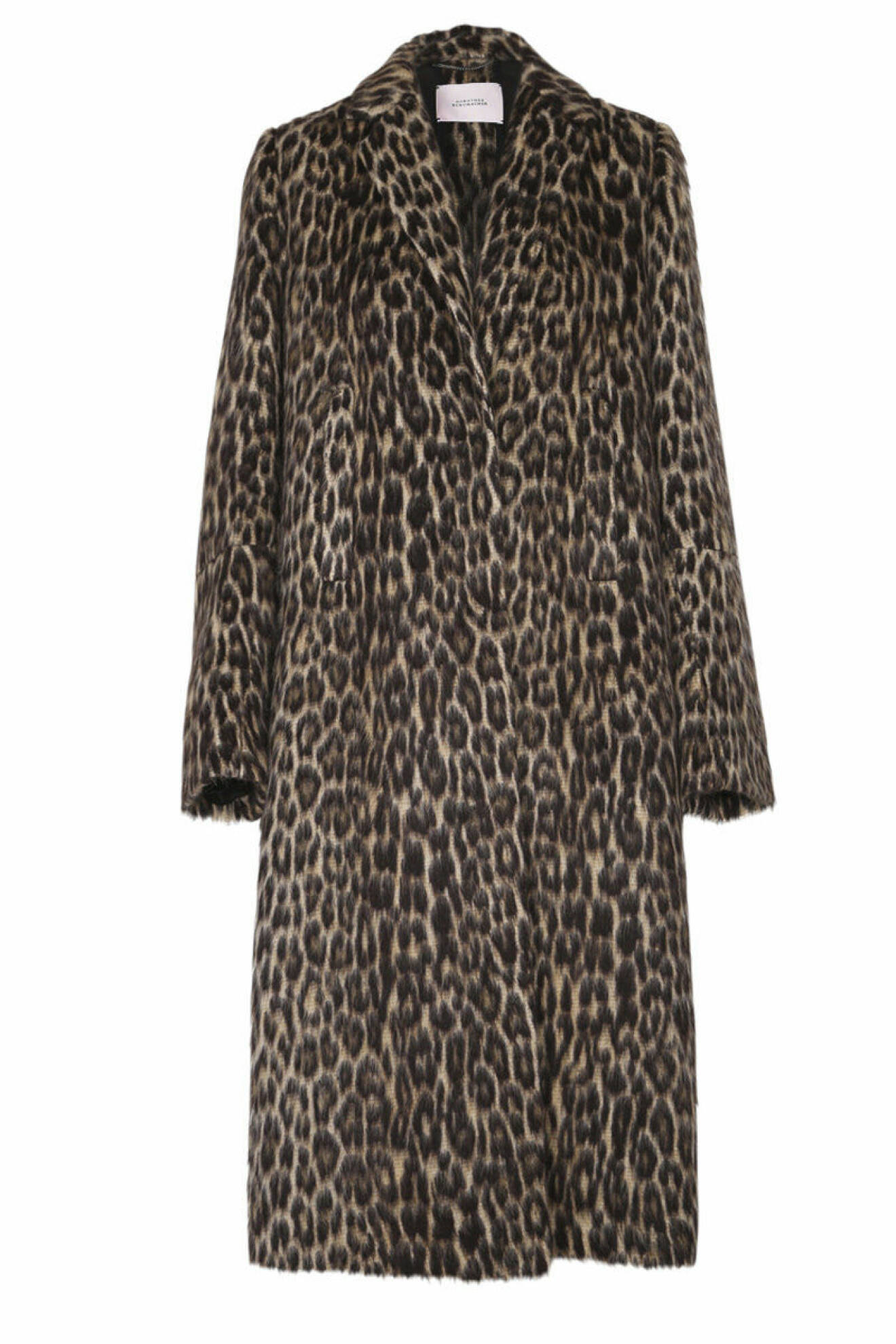 Leopardmönstrad lång kappa från Dorothee