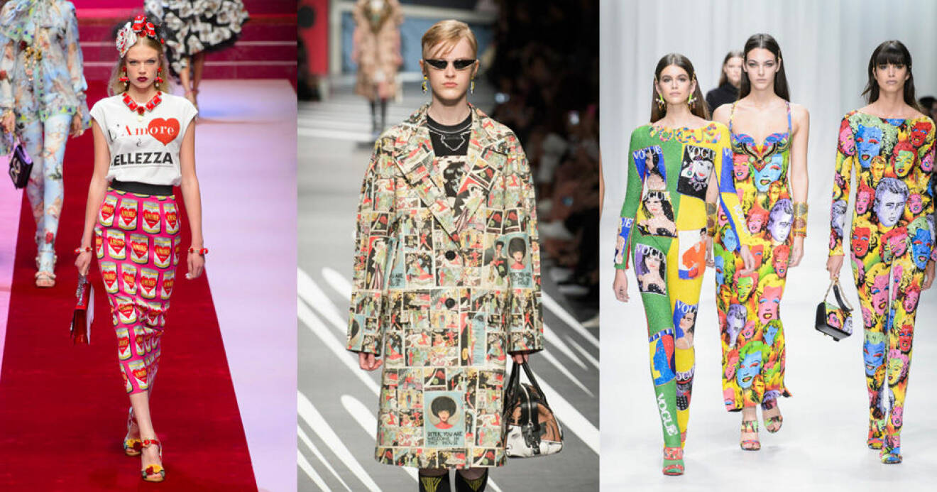 Dolce & Gabbana, Prada och Versace.