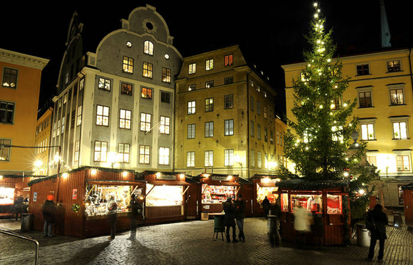 Julmarknaden på Stortorget i Gamla stan