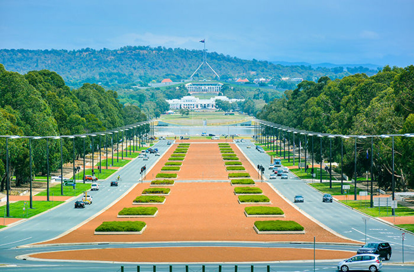 Canberra, Australien utsikt