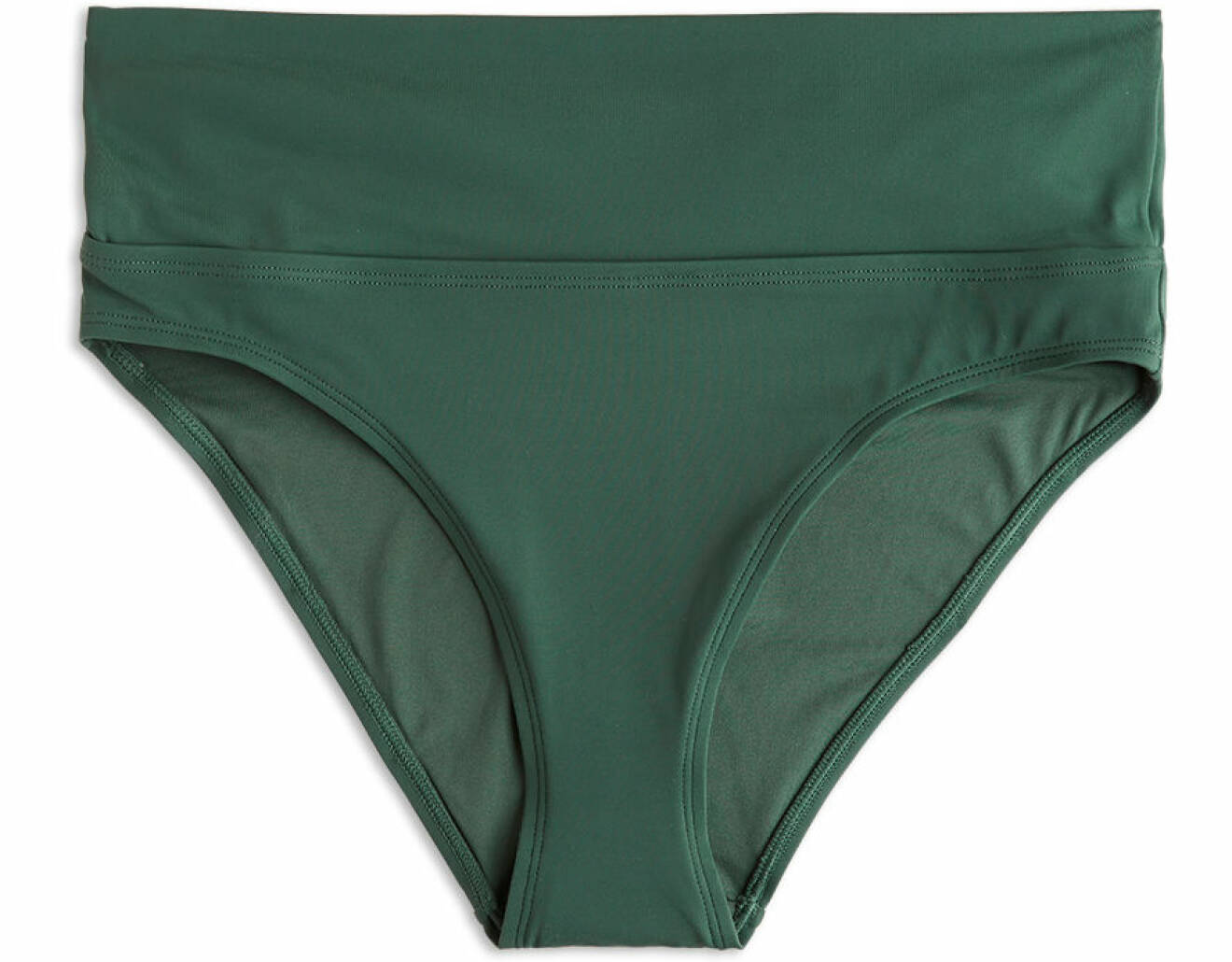 Grön bikiniunderdel med hög midja från Lindex.