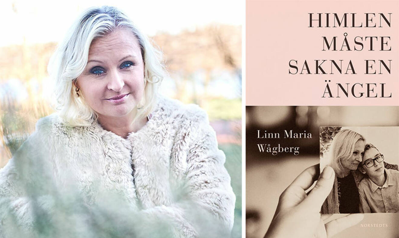 Linn Maria Wågberg och boken Himlen måste sakna en ängel. 