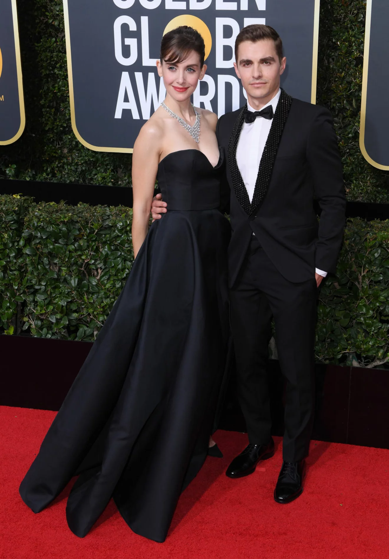 Alison Brie och Dave Franco på Golden Globe. 