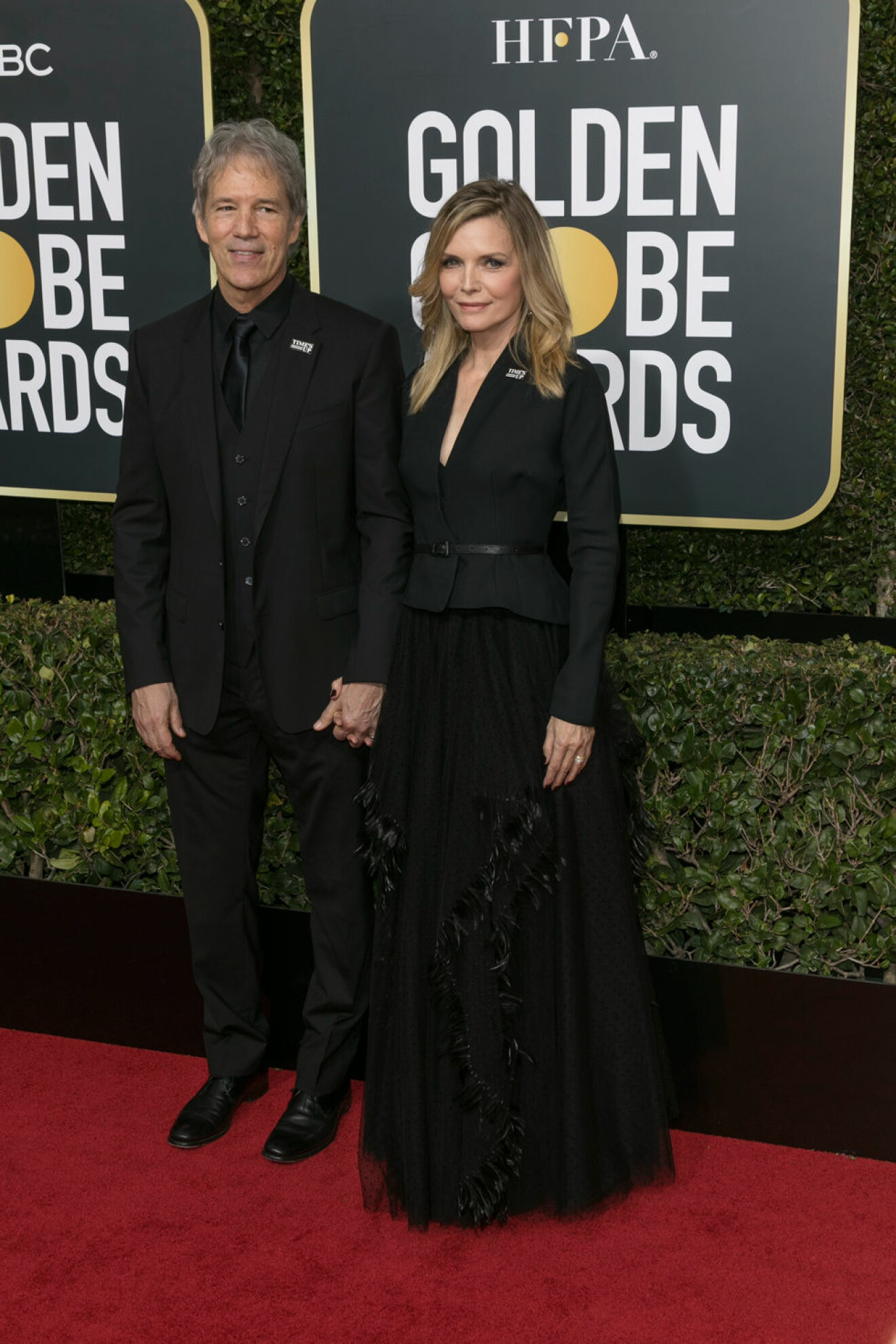 Michelle Pfeiffer och David E. Kelley på Golden Globe.