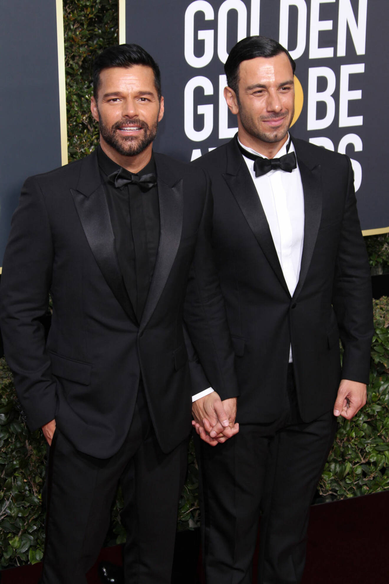 Jwan Yosef och Ricky Martin på Golden Globe. 