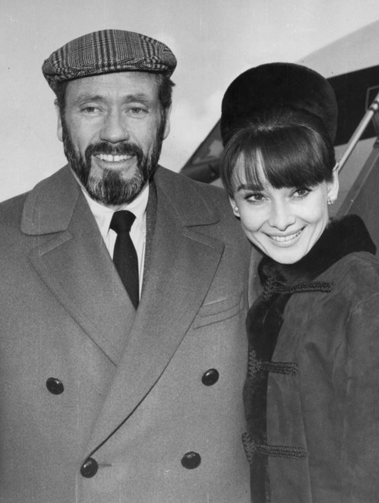 Audrey Hepburn och maken Mel Ferrer, 1967