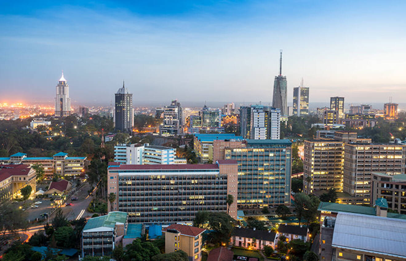 Nairobi i Kenya är ett spännande resemål.